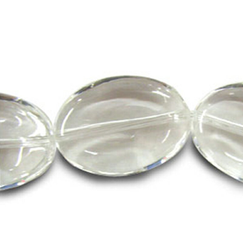 アクリル(通し穴) ACL894 約25×18mm クリア 4個 ビーズ 穴あき アクリル製 パーツ素材 軽量 丸ビーズ ハンドメイドパーツ ハンドメイド資材