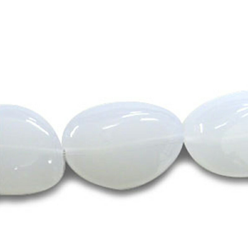 アクリル(通し穴) ACL904 約25×18mm ミルキー 4個 ビーズ 穴あき アクリル製 パーツ素材 軽量 ハンドメイドパーツ ハンドメイド資材
