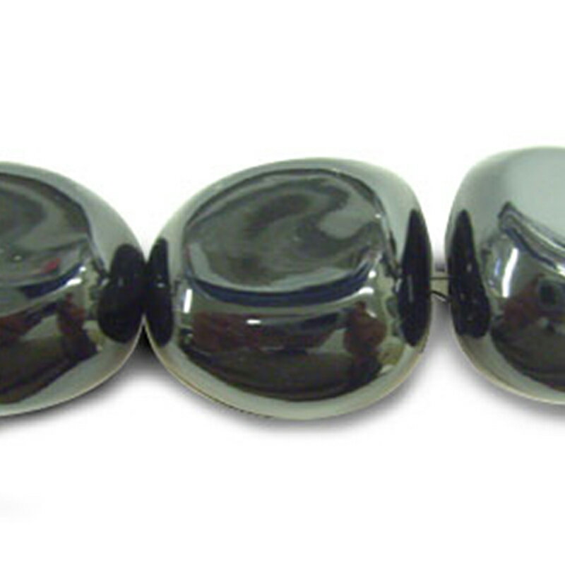 アクリル(通し穴) ACL907 約30×26mm ブラック 3個 ビーズ 穴あき アクリル製 パーツ素材 軽量ハンドメイドパーツ ハンドメイド資材