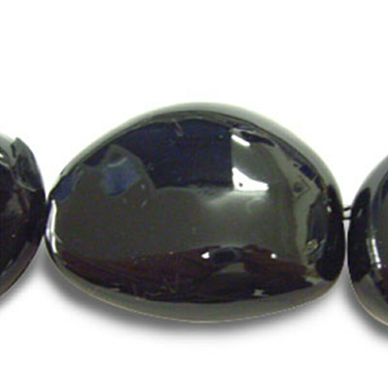 アクリル(通し穴) ACL909 約31×24mm ブラック 3個 ビーズ 穴あき アクリル製 パーツ素材 軽量 ハンドメイドパーツ ハンドメイド資材