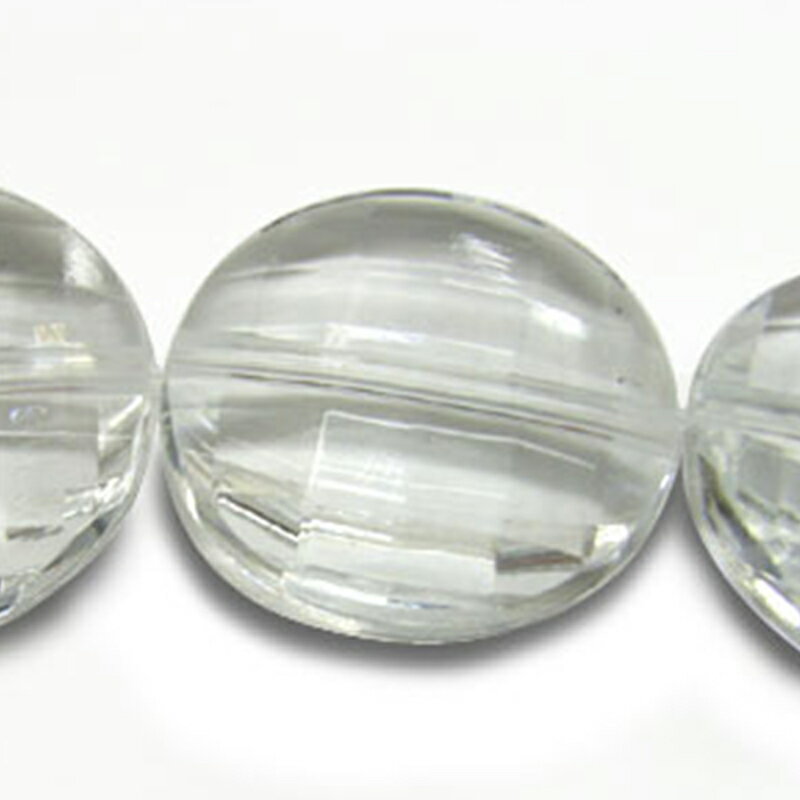 アクリル(通し穴) ACL917 約22×22mm クリア 4個 カット入り 丸型 ビーズ 穴あき アクリル製 パーツ素材 軽量 ハンドメイドパーツ ハンドメイド資材