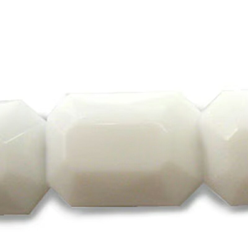 アクリル(通し穴) ACL985 約18×13mm 太白 8個 カット入り ビーズ 穴あき アクリル製 パーツ素材 軽量 ハンドメイドパーツ ハンドメイド資材