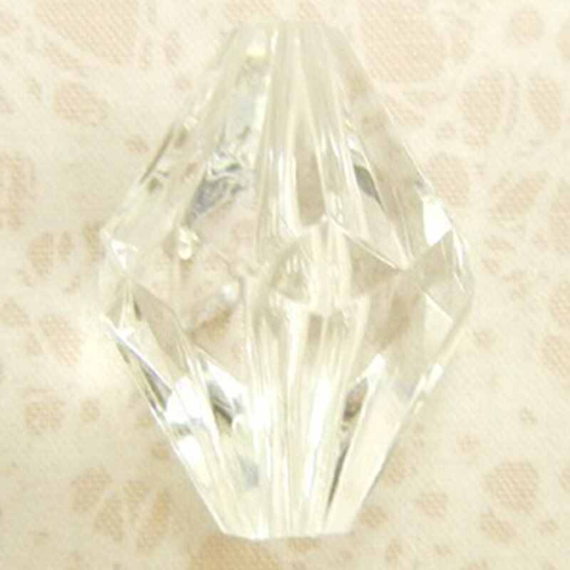 アクリル(通し穴) ACL1002 約20×15mm クリア 5個 カット入り ビーズ 穴あき しずく型 アクリル製 パーツ素材 軽量 ハンドメイドパーツ ハンドメイド資材