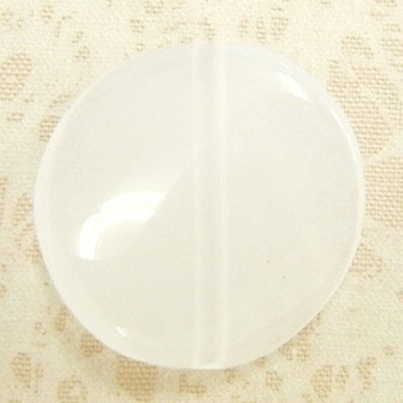 アクリル(通し穴) ACL1007 約16×16mm ミルキー 8個 ビーズ 穴あき 丸型 アクリル製 パーツ素材 軽量 ハンドメイドパーツ ハンドメイド資材
