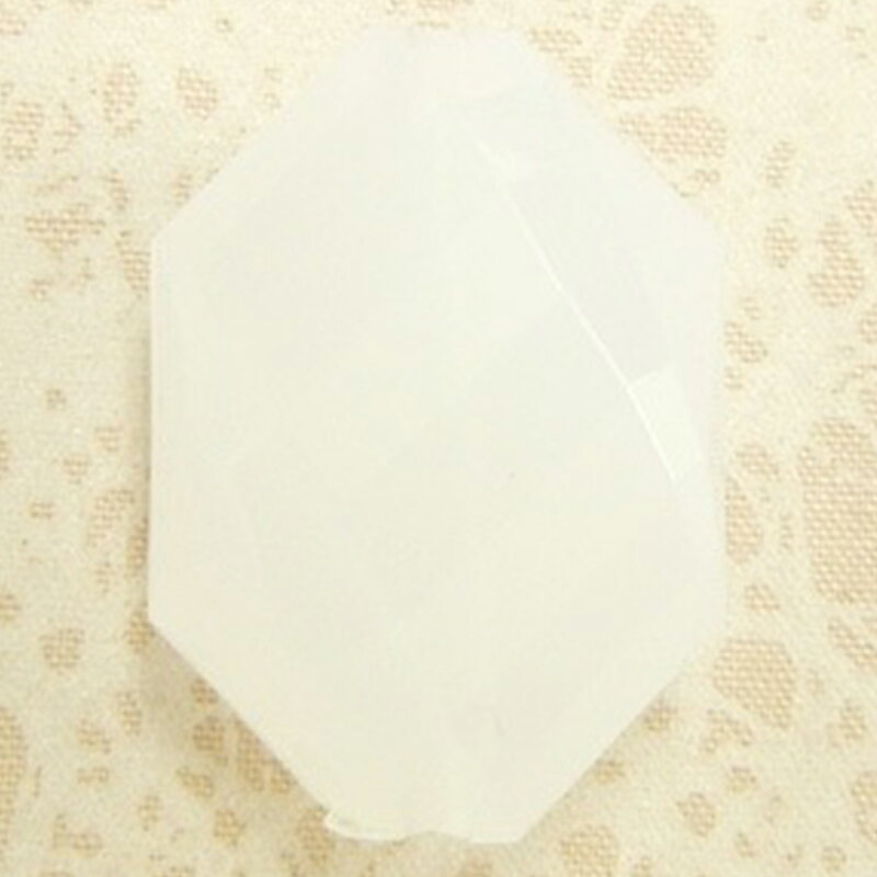 アクリル(通し穴) ACL1011 約22×16mm ミルキー 4個 カット入り ビーズ 穴あき アクリル製 パーツ素材 軽量 ハンドメイドパーツ ハンドメイド資材