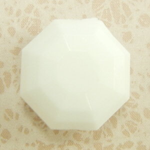 アクリル(通し穴) ACL1015 約20×20mm 太白 3個 カット入り ビーズ 穴あき 多角形 アクリル製 パーツ素材 軽量 ハンドメイドパーツ ハンドメイド資材