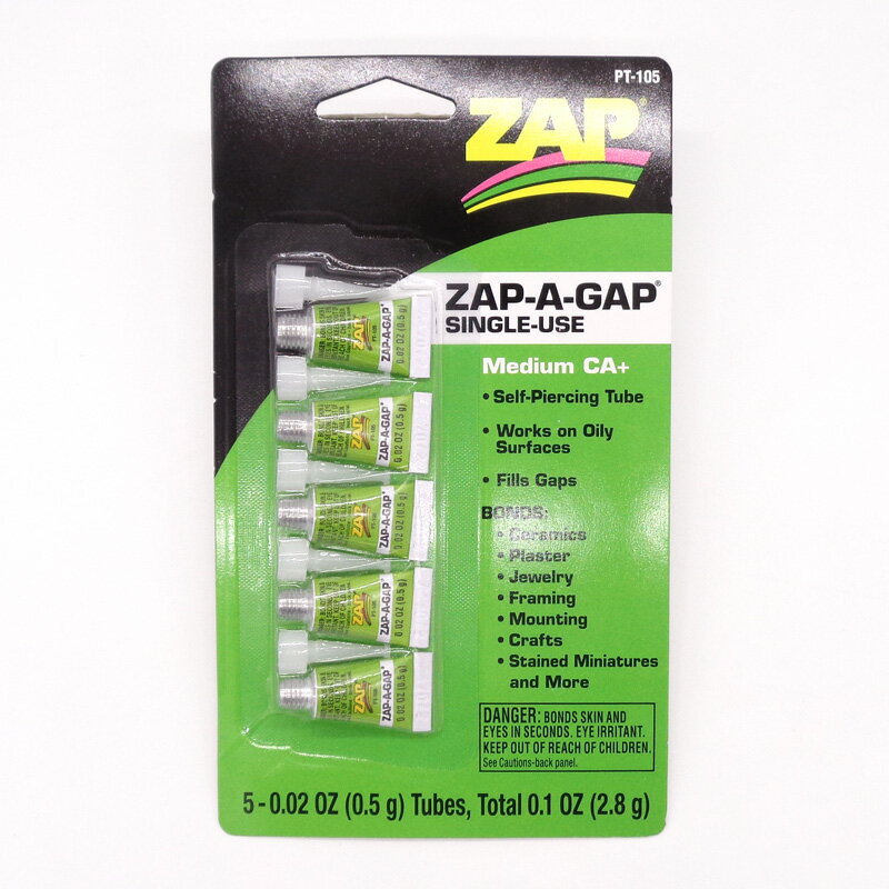 【ミニサイズ5本入】ビーズスミス 瞬間接着剤 速乾性 PT105 0.5gx5 1セット ZAP ボンド グルー 多用途 強力 デコ ハンドメイド 手芸 アクセ...