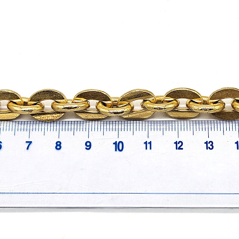 作ろ!ドットコムのデザインチェーン T245 10cm単位 切り売り チェーン ハンドメイド パーツ アクセサリー アクセサリーパーツ ネックレス ブレスレット アクセント ハンドメイド資材 切り売り 手芸用｜アングル2