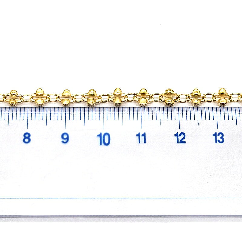 作ろ!ドットコムのデザインチェーン T016 10cm単位 ハンドメイド アクセサリーパーツ ネックレス ブレスレット アクセント ハンドメイド資材 切り売り 手芸用｜アングル2