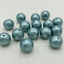 コットンパール 通し穴 ダークアクア 小袋 丸 ラウンド 両穴 日本製 正規品 パール 軽い クラフト ハンドメイド ハンドメイドアクセサリー