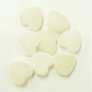 フロッキービーズ ハート FLK 2H HT ホワイト