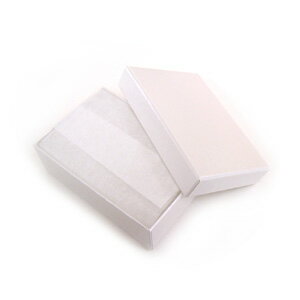ギフトケース (小) 302 白 80x55x27mm 1箱 セルフ ラッピング 梱包 梱包材 フェザーケース ホワイト アクセサリー 販売 ハンドメイド 手芸