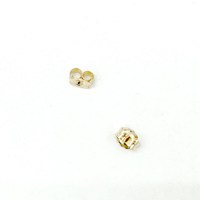 Rakuten - K14 ゴールドフィルド ピアス キャッチ 4005080 3.8x4.6mm 1ペア