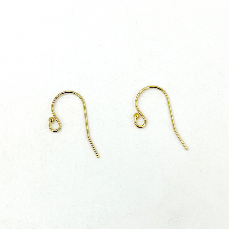 K14 ゴールドフィルド ピアス フィッシュフック 4006418 11.5x20mm 1ペア