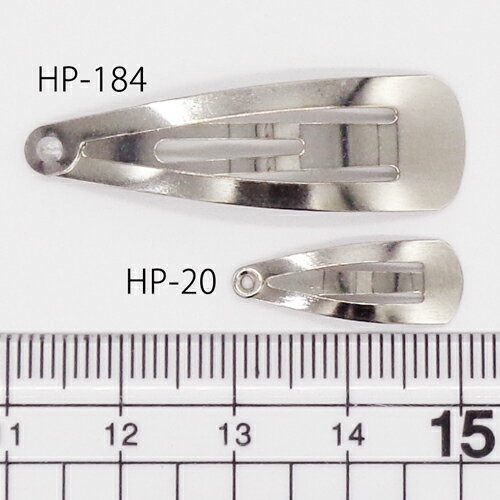 スリーピン HP20 20mm 銀色 5個 小さめ ミニ パッチンピン パッチン留め 手芸 ヘアアクセサリー パーツ つまみ細工 ハンドメイド 材料 素材 資材 ヘアピン ヘアクリップ ヘア金具