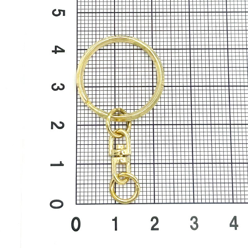 大容量 二重リングキーホルダー T23/SWV-S 全長43mm 5個 100個 小袋 角線 三角押し キーリング ダブルリング 二重環 丸型 ラウンド キーホルダーパーツ バッグ チャーム ハンドメイド 手作り イベント フリマ ギフト