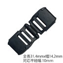 危険防止パーツ 無縫製 平紐用 NPS-10F 1セット 平紐用 安全バックル プラスチック 外れる 危険防止 パーツ 縫製加工不要 ネック ストラップ セーフ...