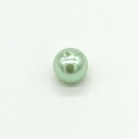 樹脂パール 通し穴 NO.565 B6502 1本 丸 ラウンド グリーン 緑 パール 軽い プラスチック製 樹脂 プラパール クラフト ハンドメイド ハンドメイドアクセサリー 国産