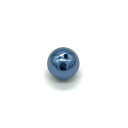 樹脂パール 通し穴 NO.514 B7836 1本 丸 ラウンド ブルー 青 パール 軽い プラスチック製 樹脂 プラパール クラフト ハンドメイド ハンドメイドアクセサリー 国産