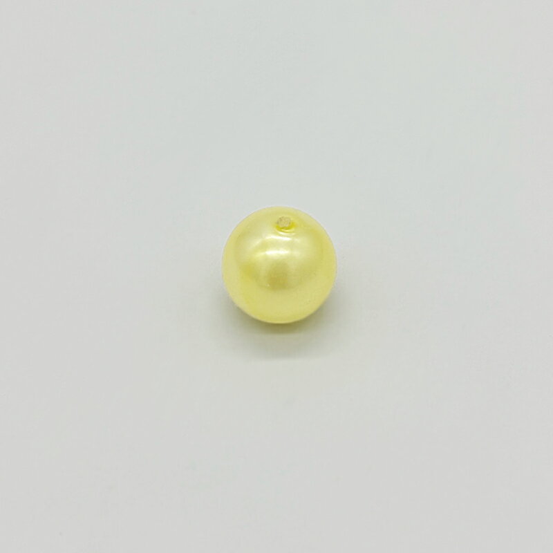 Rakuten - 樹脂パール/通し穴 NO.627 B3803 1本 丸 ラウンド イエロー 黄色 パール 軽い プラスチック製 樹脂 プラパール クラフト ハンドメイド ハンドメイドアクセサリー 国産