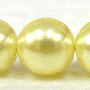 Rakuten - 樹脂パール 通し穴 No.602 12mm 1本 丸 ラウンド イエロー 黄色 パール 軽い プラスチック製 樹脂 プラパール クラフト ハンドメイド ハンドメイドアクセサリー 国産