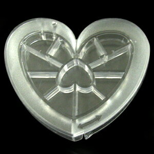 【ハート型パレット】収納ケース CASE-HEART 1個 パーツケース アクセサリーパーツ ネイルパーツ 整理 保管