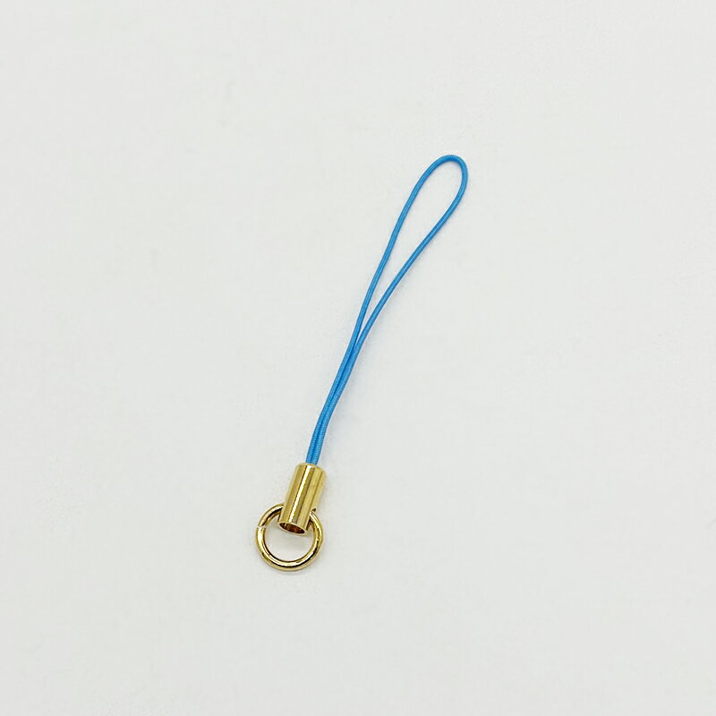ストラップ 丸カン付 GCL50-128 3 ブルー 紐約5cm ストラップ金具 ストラップパーツ 大量 卸 丸カン パーツ 紐 ハンドメイド クラフト ハンドメイドアクセサリー 材料 アクセサリーパーツ