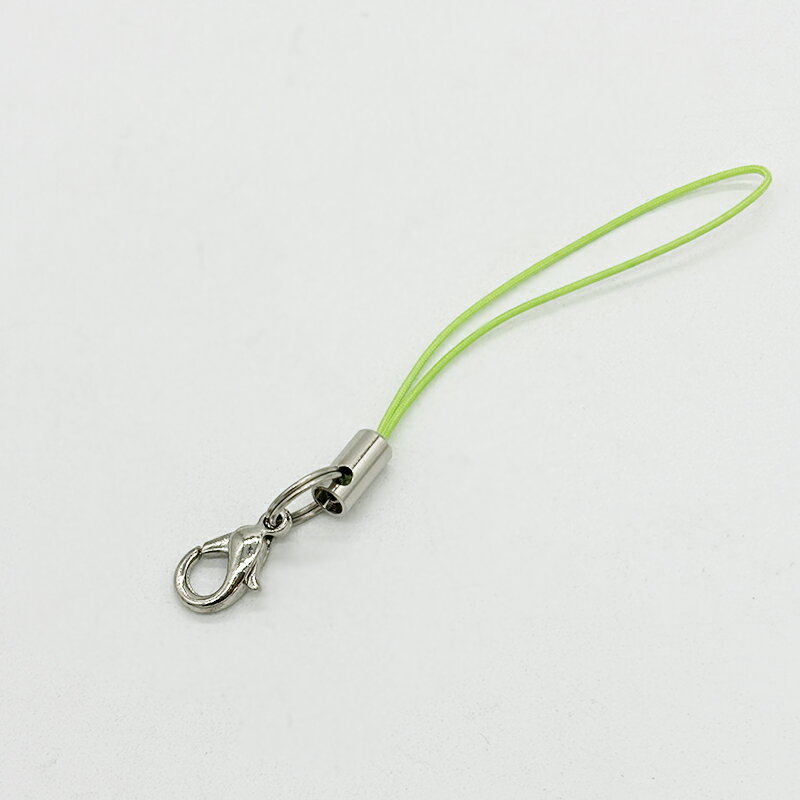 ストラップ 二重カン フック付 GCL50-W702 9 グリーン 紐約5cm ストラップ金具 ストラップパーツ 大量 卸 カニカン フック 丸カン パーツ 紐...