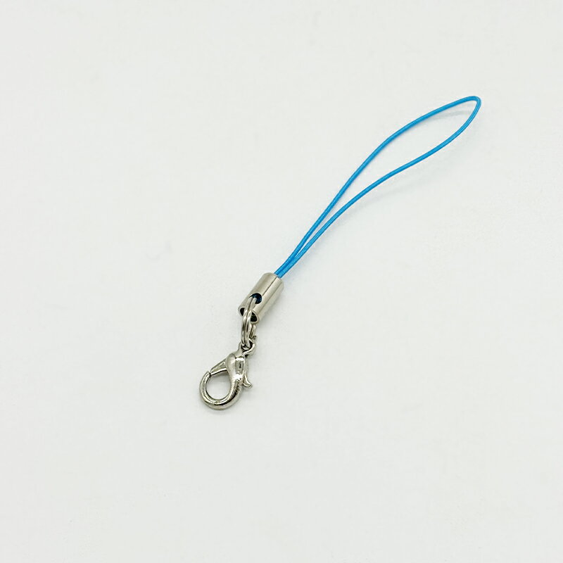 ストラップ 二重カン フック付 GCL50-W702 3 ブルー 紐約5cm ストラップ金具 ストラップパーツ 大量 卸 カニカン フック 丸カン パーツ 紐 ...