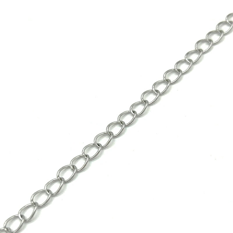 【1メートル単位】 ステンレス チェーン喜平荒目 JTSC-14 1M 太さ約3.5mm 線径0.4mm 喜平荒目チェーン ステンレス製 ステンレス製チェーン ハンドメイド 材料 素材