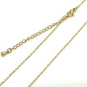 ステンレス ネックレス 潰し 小判 チェーン ニッケルフリー 金色 SS001-24 太さ約1mm 全長60cm 1本