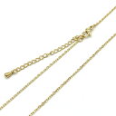 ステンレス ネックレス 小判 カット チェーン ニッケルフリー 金色 SS007-24 太さ約1.5mm 全長60cm 1本