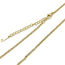 ステンレス ネックレス 甲丸 チェーン ニッケルフリー 金色 SS010-24 太さ約2mm 全長60cm 1本