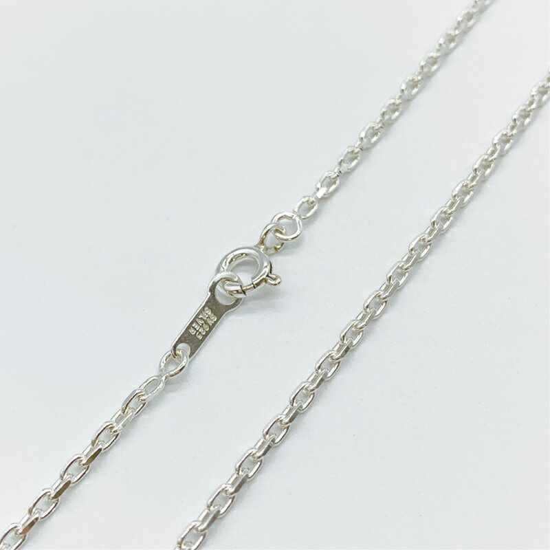 シルバー925 ネックレス 小判 2面カット チェーン SVCLH60 線径0.6mm 1本