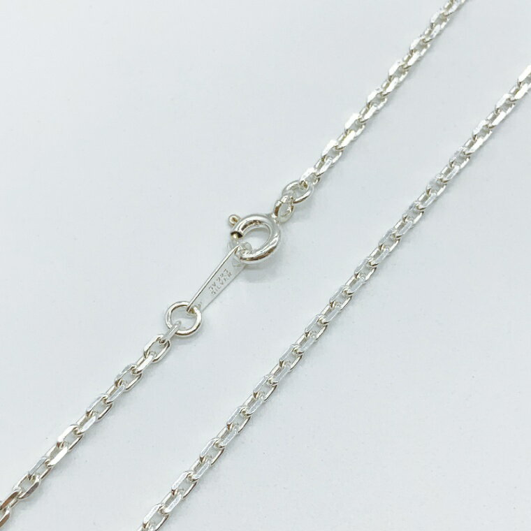シルバー925 ネックレス 小判 4面カット チェーン SVCLI60 線径0.6mm 1本