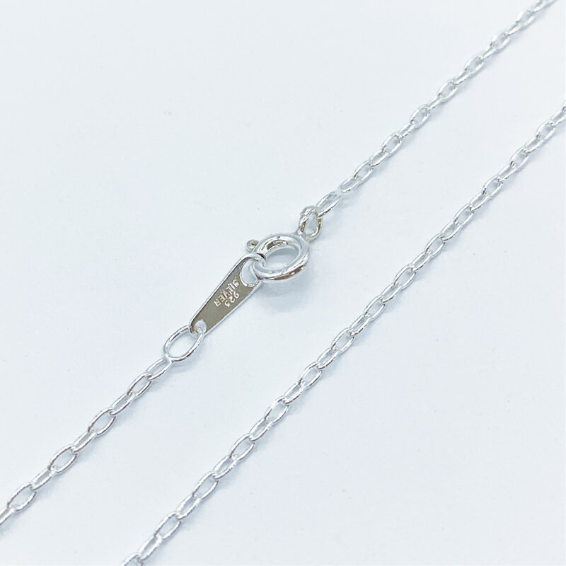 Rakuten - シルバー925 ネックレス 荒目 小判 チェーン SVLCL40 線径0.4mm 1本