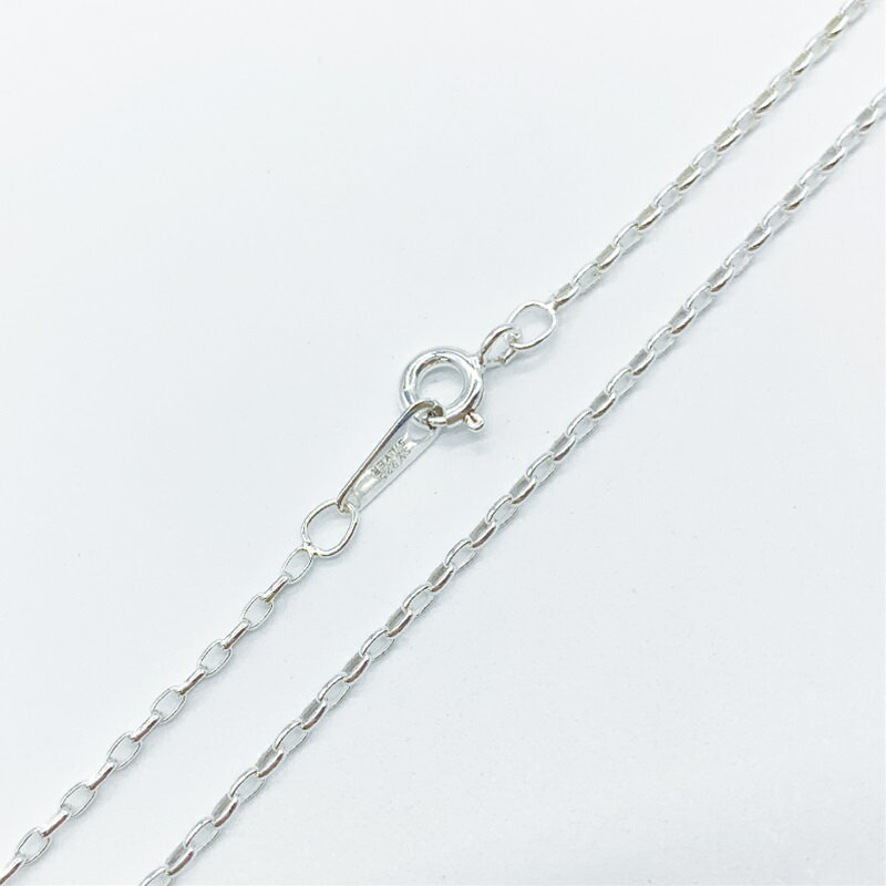 シルバー925 ネックレス 甲丸 ロング チェーン SVRLO35 線径0.35mm 1本