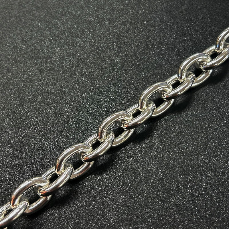 【10cm単位】シルバー925 SV925 小判チェーン CL250 線径2.5mm