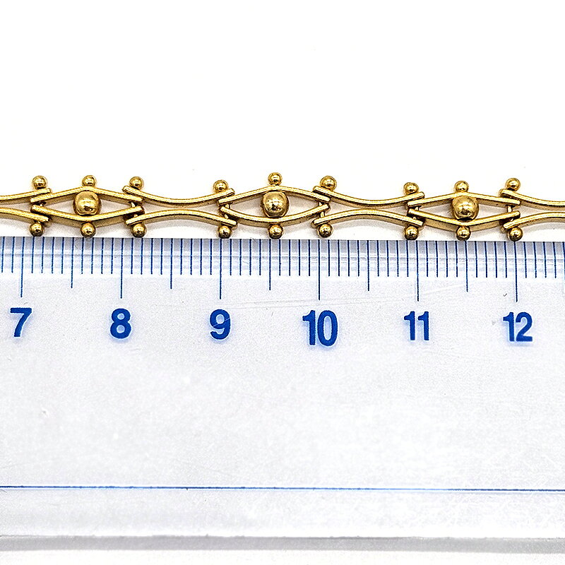 作ろ!ドットコムのデザインチェーン T102 10cm単位 切り売り チェーン ハンドメイド パーツ アクセサリー アクセサリーパーツ ネックレス ブレスレット アクセント ハンドメイド資材 切り売り 手芸用｜アングル2