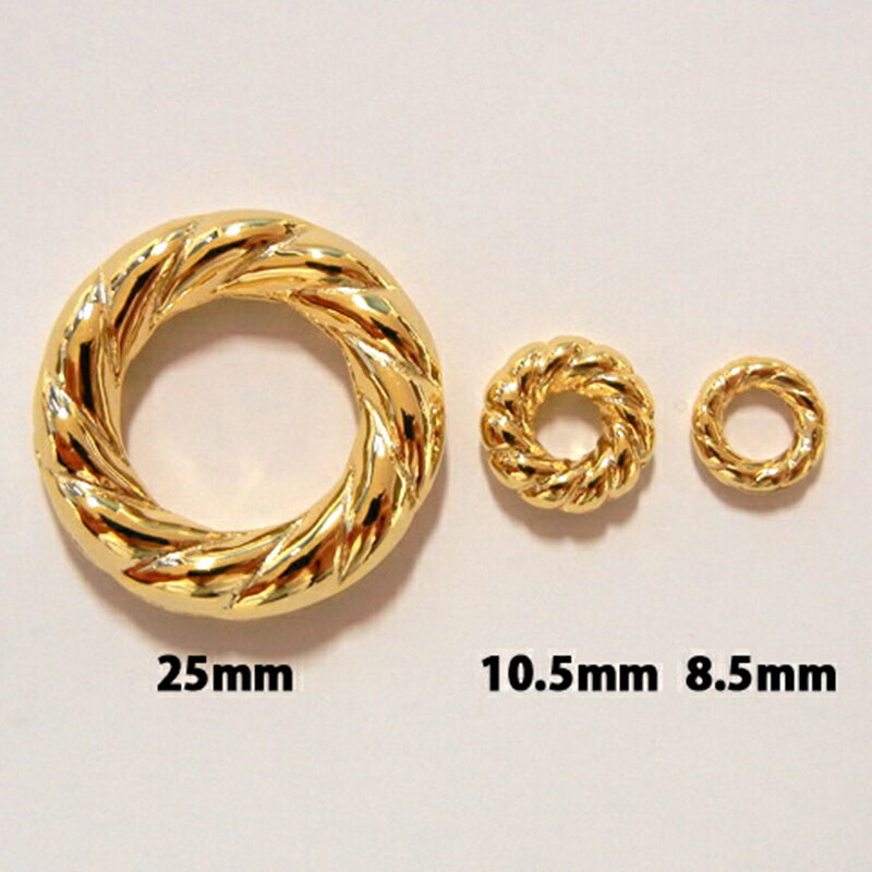 CCBリングパーツ スクリュー CCB1441 25X15mm 1個 樹脂製 軽量 メタル風 メッキ加工 カット入り 指輪 アクセサリーパーツ ドーナツ型 ドーナツリング アクセサリーパーツ