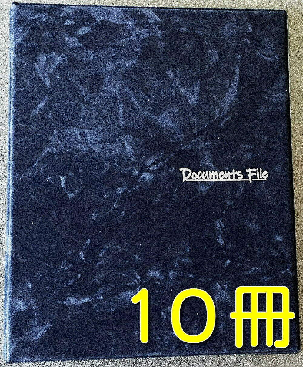 書類ファイリング 書類バインダー 書類フォルダー 書類整理ファイル　　　　　　　　　　　　 【当社は国内の契約書ファイルの約10％を販売する企業です、品質には絶対の自信があります】　file【高級A4 Documentファイル ブルー 10冊】