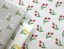 【50cm単位】tsukushi「シーチング」 「Little tulip」 コットン100% 生地 布 綿 デジタルプリント ルームウェア 服 バッグ チューリップ 小花 花柄 マスク リトルチューリップ