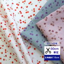【50cm単位】ローン 私の大好きなリトルチェリー♪ コットン100% 布 入園入学 服 手作り 花柄 インテリアファブリック アンティーク 薄手生地 服地 さくらんぼ チェリー サクランボ