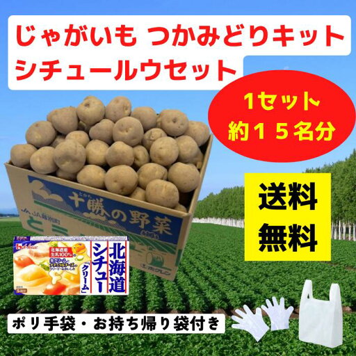 じゃがいもつかみどりキット シチュールウ付き 1セット約15名分【送料無料 イベントキット じゃがいも 野菜 産地直送 つかみどり つかみ放題 ノベルティ イベント プレゼント 販促 販促品 景品 ギフト 来店プレゼント ハウス食品 北海道シチュークリーム シチュー】 じゃがいもつかみどりキット シチュールウ付き 1セット約15名分【送料無料 イベントキット じゃがいも 野菜 産地直送 つかみどり つかみ放題 ノベルティ イベント プレゼント 販促 販促品 景品 ギフト 来店プレゼント ハウス食品 北海道シチュークリーム シチュー】