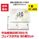 【代引き不可】今治メッセージギフト フェイスタオル2枚組 30個セット【送料無料 今治タオル 感謝 ありがとう 景品 粗品 ギフト プレゼント ノベルティ 来店...