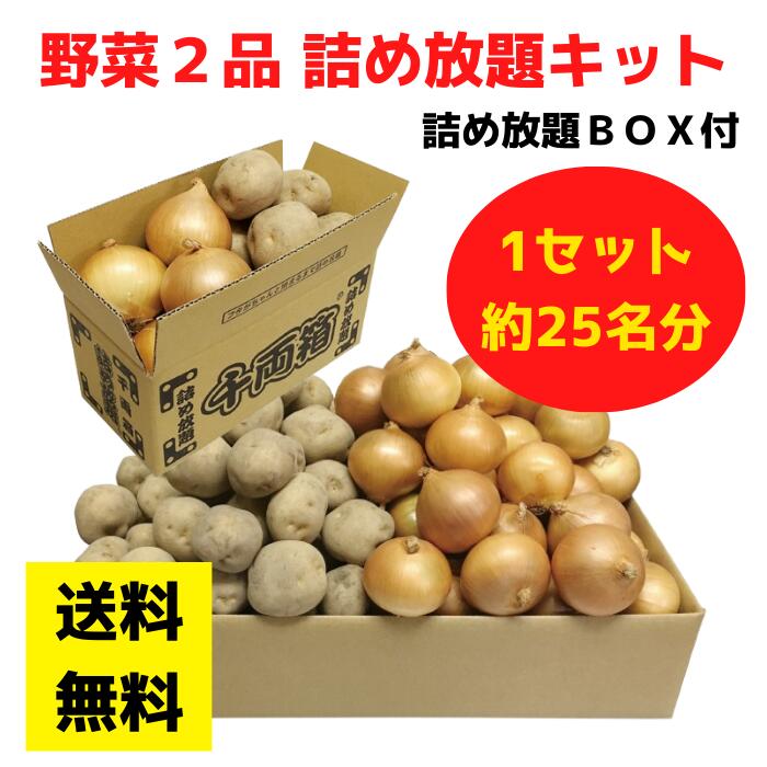 【送料無料】野菜2品 詰め放題キット 1セット約25名分【イベントキット 詰め放題 詰合せ 詰め合わせ つめほうだい つかみどり つかみ取り ギフト ノベルティ 来店プレゼント 粗品 景品 ギフト ノベルティ お祭り 感謝祭 縁日 展示会 町内会 野菜ギフト じゃがいも】 tsumehoudai-10000715 詰め放題ショップ サンプル画像2