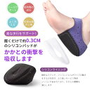 かかと サポーター 足底筋膜炎 踵サポーター かかとパット 薄型 軽症の方向け かかと保護 足裏保護 衝撃吸収 立ち仕事 滑り止め 踵クッション スポーツ 男女...