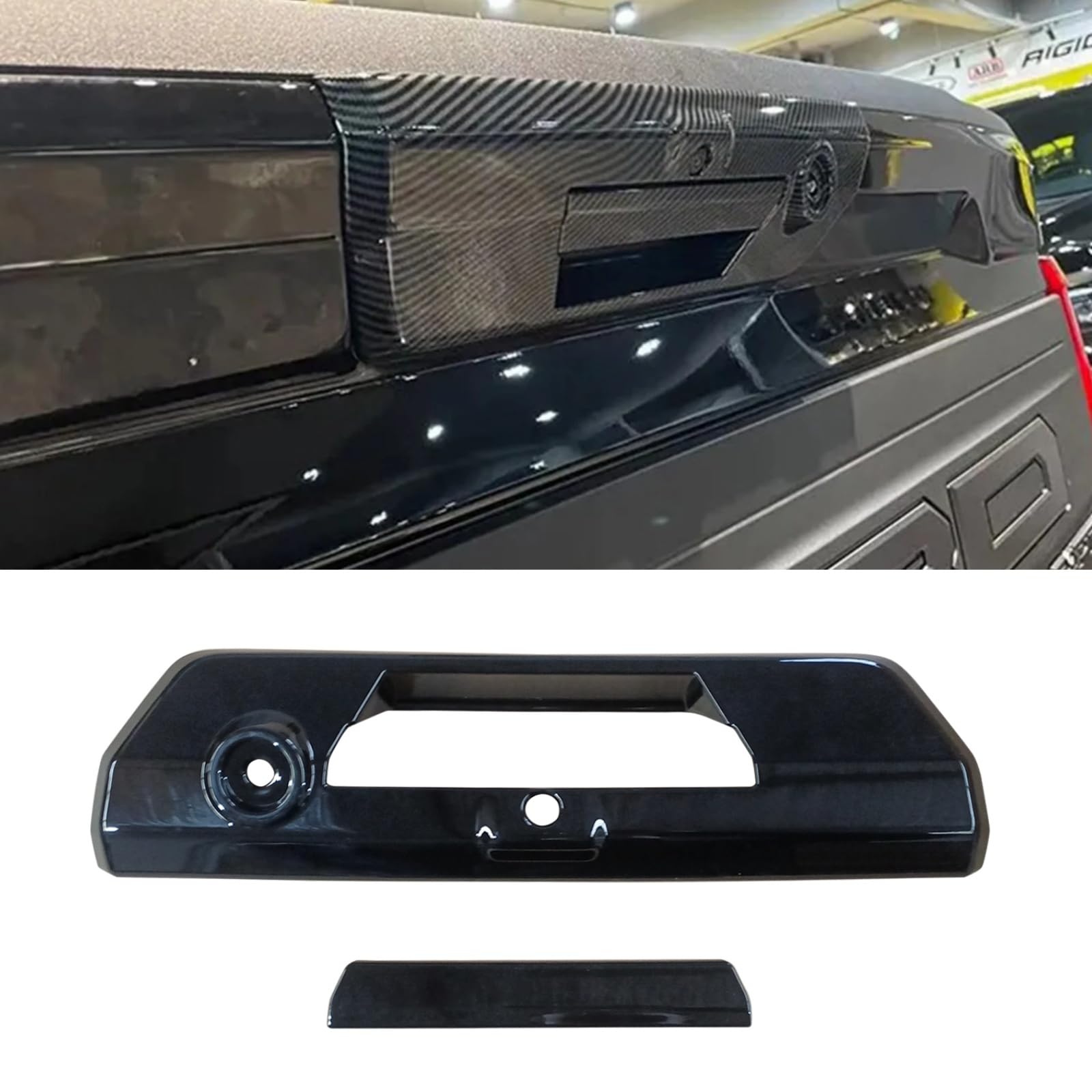 樂天商城 - ドアハンドルカバー 2021-2024 フォード F150 F-150 専用設計 テールゲートドアハンドルカバー カバートリム 汚れ防止 傷防止 貼るだけ簡単 ドレスアップ カーパーツ 保護カバー カー用品 外装パーツ 車外装 艶あり黒