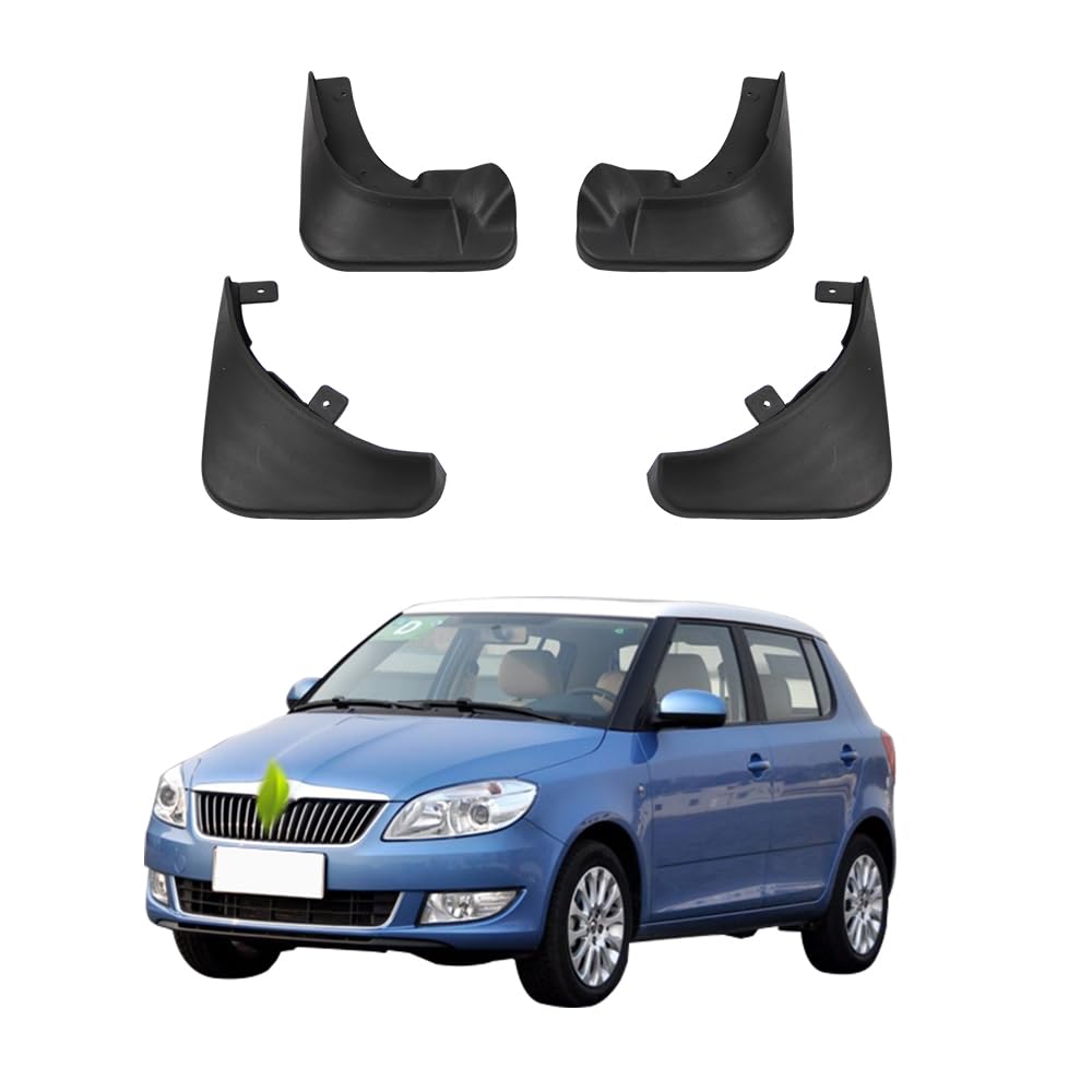 シュコダ ファビア 2 / ルームスター 2007-2014 専用 マッドガード フロント/リア 4枚セット 泥除け