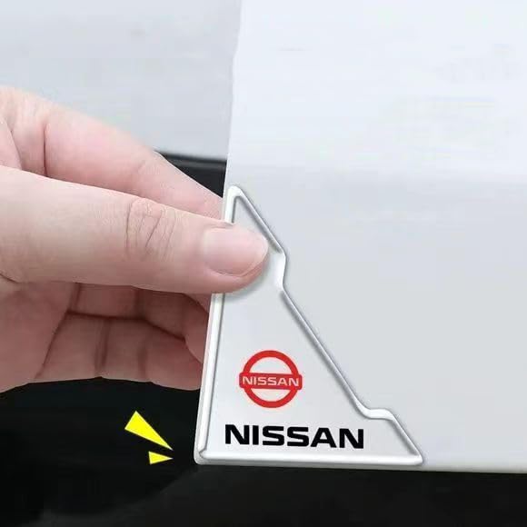 日産 車用ドアカバー ドアコーナープロテクター コーナーガード 保護 外装 シール 傷防止エクストレイル セレナ エルグランド ブルーバード ティアナ キックス ディズ ノート オーラ 4枚 4本 カー 透明シール カバー ステッカー 保護 傷防止 （日産）